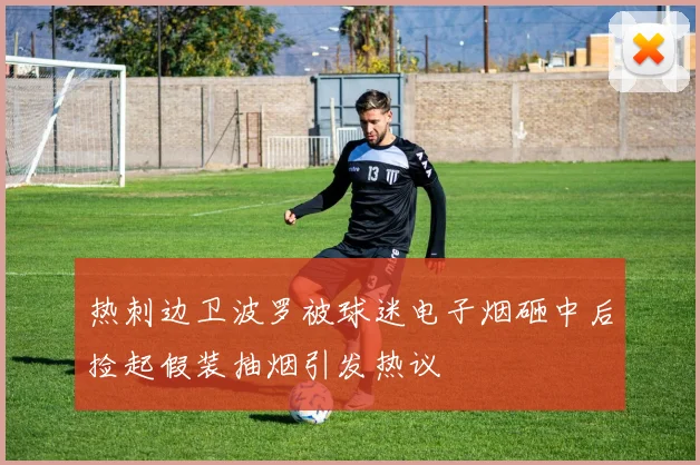 热刺边卫波罗被球迷电子烟砸中后捡起假装抽烟引发热议